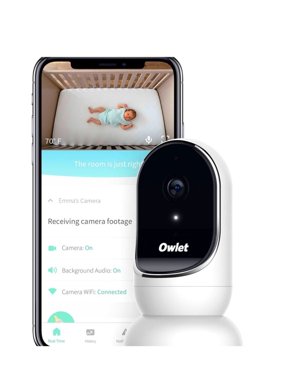 Owlet Smart Baby Monitor Camera - White